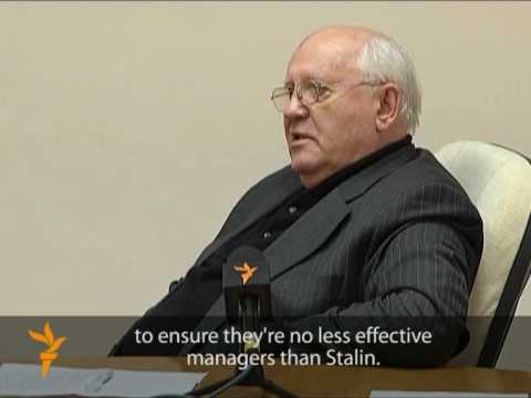 Gorbachev Discusses Russia's Path Toward Democracy