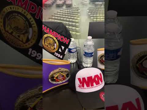 WKN champions belt at La Nuit des Titans - Charleroi Belgium 🇧🇪