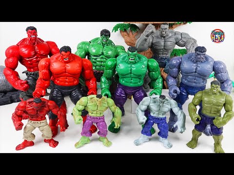 Marvel Hulk Smash~! Green Hulk vs Red Hulk vs Gray Hulk | Marvel legends 80th anniversary hulk GO~!