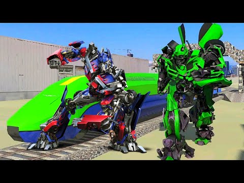 Euro Train Transformation Robot Train Simulator Wars Game - Android Gameplay