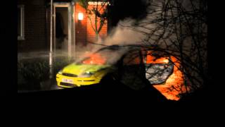 preview picture of video 'car fire Wellingborough, England, short 2013'