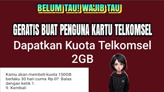 Download lagu Cara Mendapatkan Kuota Gratis Telkomsel 2025 - Cara dapat Kuota Gratis Telkomsel - kouta Geratisan mp3