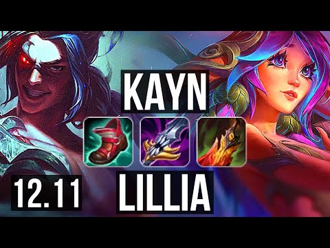 KAYN vs LILLIA (JNG) | 17/1/10, Legendary, 800+ games, 800K mastery | EUW Master | 12.11