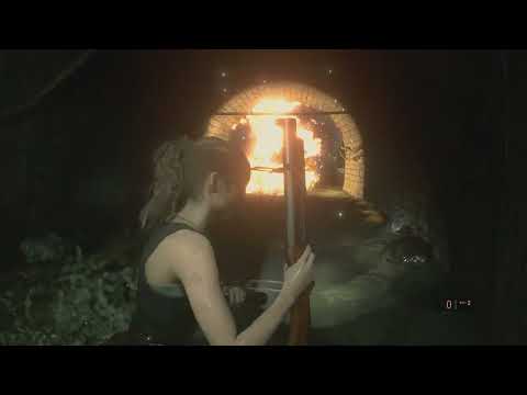 Resident Evil 2 Remake Claire (B) Hardcore No Damage {part 3} `Sewer Adventures, Welcome to NEST`