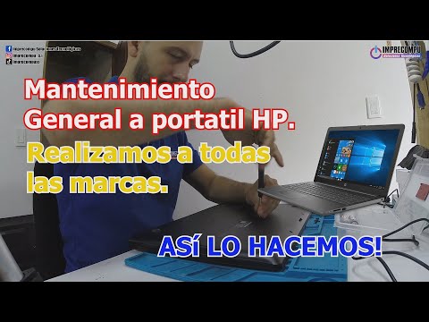 como realizar mantenimiento general a portátil hp. desarmar y armar . #imprecompust #hp #laptop