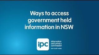 Animation - Ways to access government information in NSW | Information