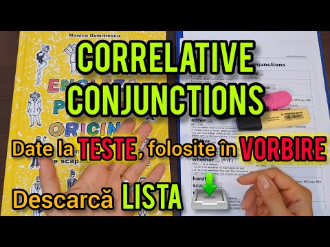 Lecţia # 305 – CORRELATIVE CONJUNCTIONS: date la teste ✍️🤓🎓, folosite în vorbire 😀💬🇺🇸