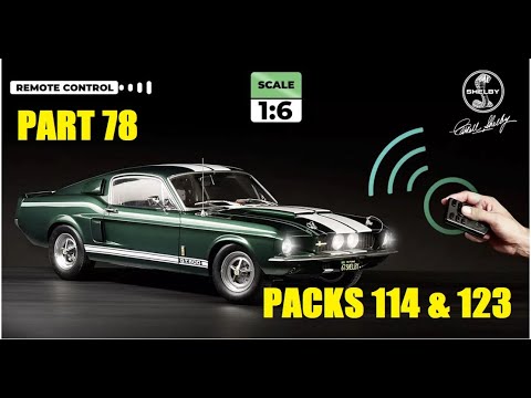 Building the DeAgostini 1:6 scale Shelby Mustang GT500. Part 78. Packs 114 & 123.