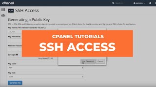 cPanel Tutorials - SSH Access