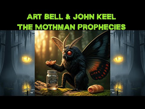 Art Bell & John Keel - Mothman Prophecies - Cryptid Folklore Weird Strange Paranormal - Dark Screen