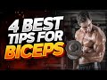 4 Best Tips For Biceps! | How to Grow Your Biceps Peak | Top 4 Exercises For Bigger Biceps