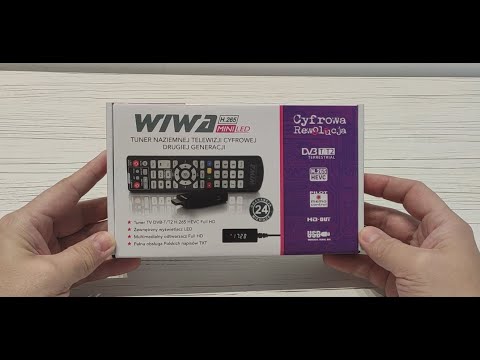 Tuner DVB T2 WIWA H.265 MINI LED - recenzja najnowszego tunera WIWA który schowasz za telewizorem