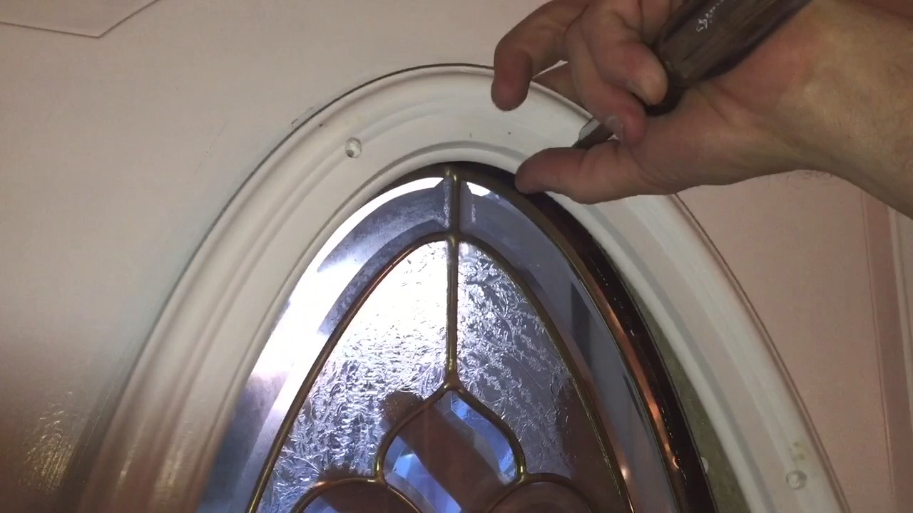 How to Replace the Oval Glass in an Entry Door