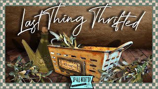 Scored The Coolest Rustic Olive Basket At The Thrift Store! Last Thing Thrifted Collab