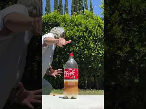 Biggest COKE BOTTLE Explosion #shorts