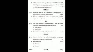 Water Resources Engineering- ll , 8th sem , main/back paper (2018)