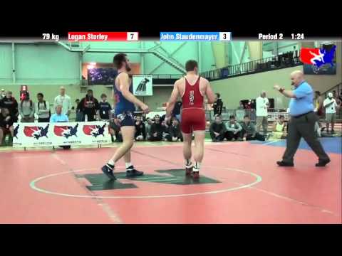 Logan Storley vs. John Staudenmayer at 2013 ASICS University Nationals - FS