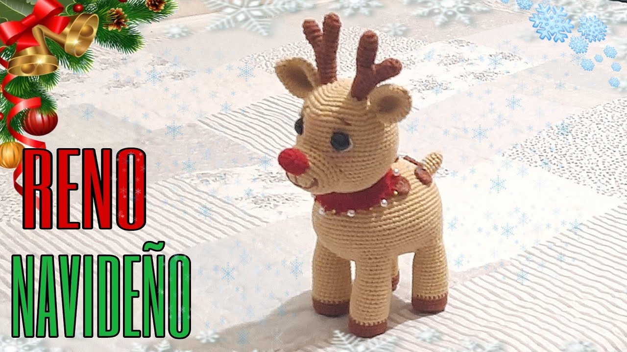 🦌🌲🎅RODOLFO EL RENO NAVIDEÑO / Amigurumis  / TUTORIAL paso a paso  ( primera parte  )🦌🌲🎅