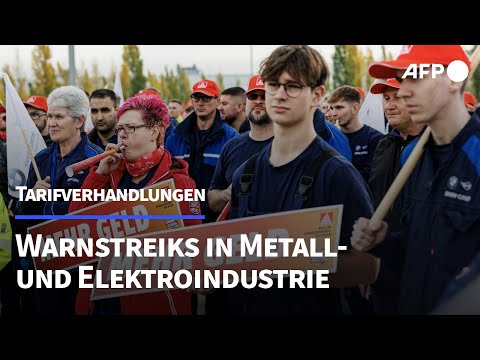 Warnstreiks in der Metall- und Elektroindustrie | AFP