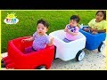 Step2 Choo Choo Wagon Going To Kids Outdoor Playground With Ryan ToysReview