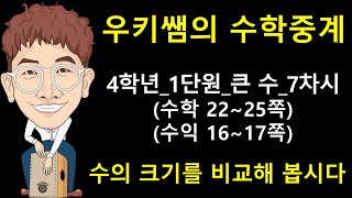 [수학중계] 4학년_수학_7차시_수의_크기를_비교해_봅시다 ㅣ 우키쌤 ㅣ 우키쌤TV