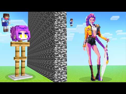 I Cheated with K-POP DEMON HUNTERS in Minecraft Build Battle