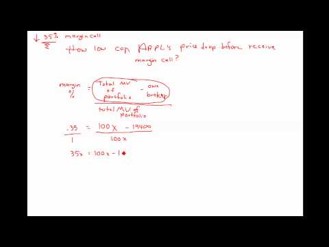 Margin Call (Long Position Price Drop)