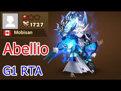 Abellio in G1 RTA. (Mobisan) After Lv up the monster skill [Summoners War]