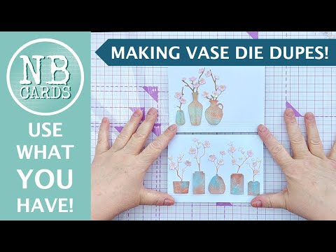 GET THE LOOK! Using Basic Shape Dies as Dupes for Vase Dies : Clean Simple Card Tutorial [2024/105]