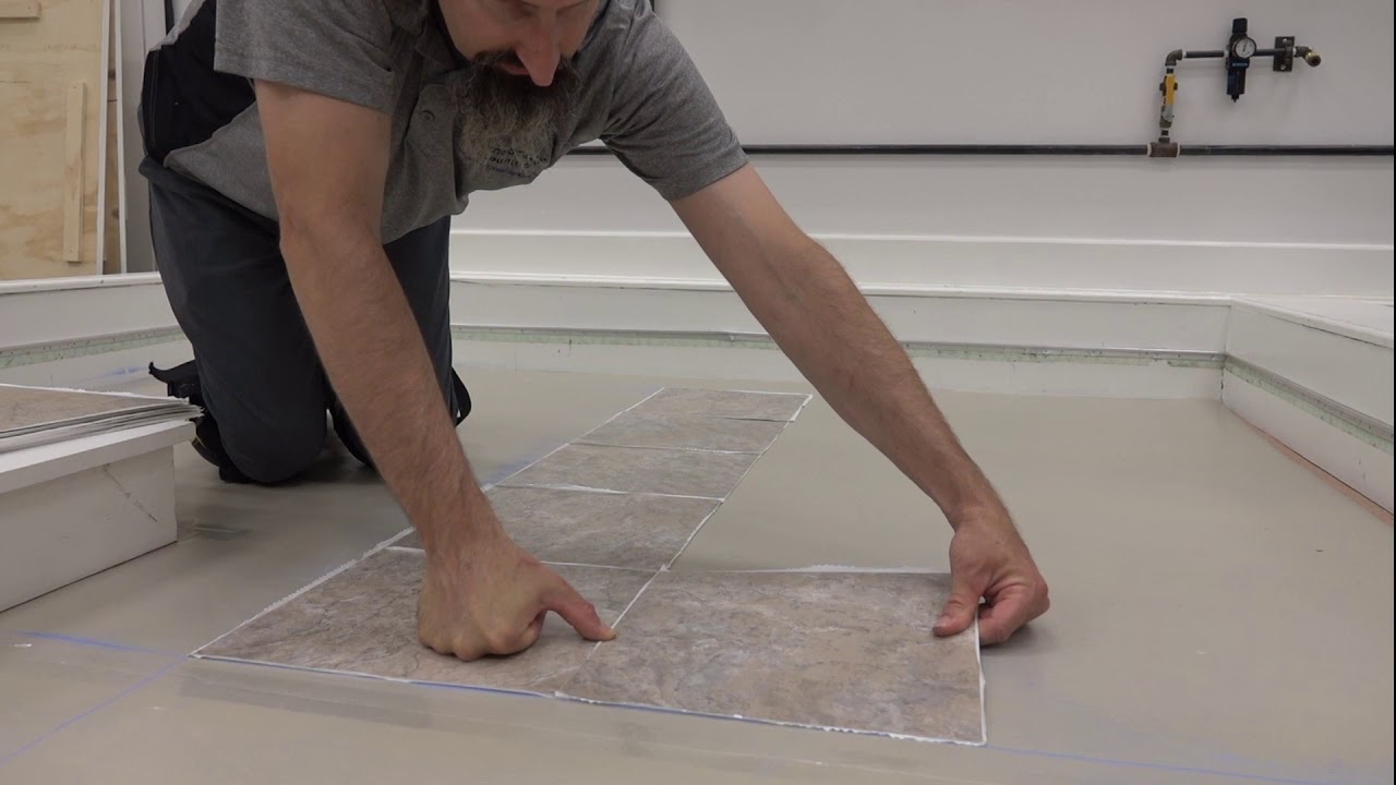 Watch video Peel & Stick Tile Installation - Without Grout Now Peel & Stick Tile Installation - Without Grout