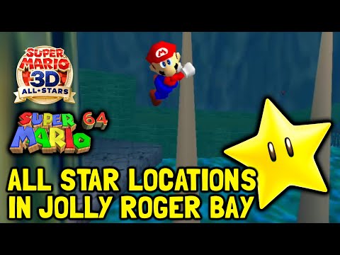 Super Mario 64 (3D All-Stars) All Star Locations In Jolly Roger Bay