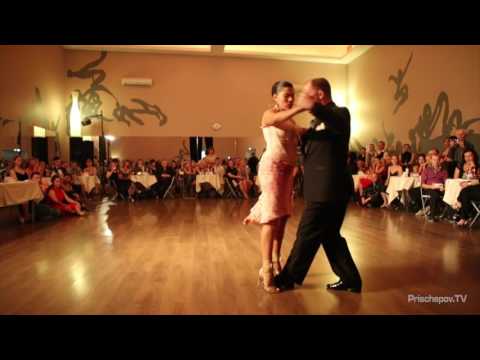  Andrea Reyero  and  Sebastian Missé  are  dancing  at  Russian Tango Congress  in  2016