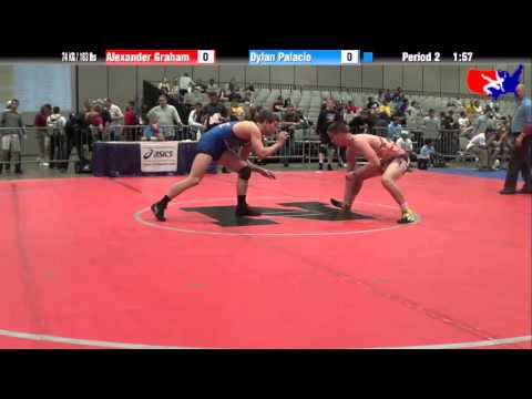 Alexander Graham vs. Dylan Palacio at 2013 Junior Nationals - FILA - FS