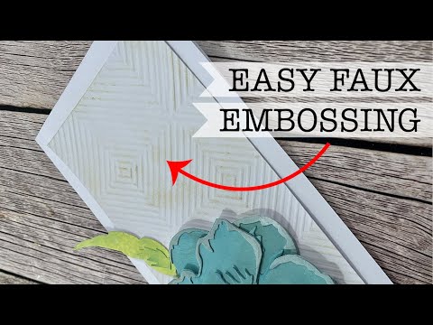 EASY FAUX EMBOSSING - WITH A SCOREBOARD!!