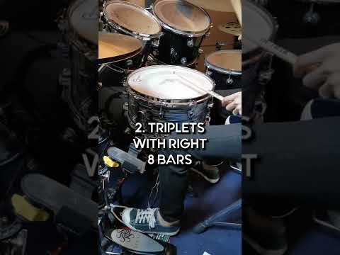 Sextuplet and Triplet Double Bass Drum Exercise