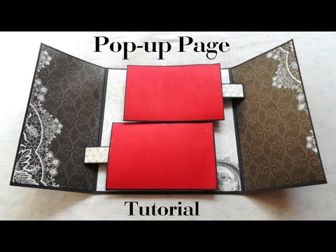 Pop-up Album - How to create pop-up page | tutorial | DIY | Scrapbook page