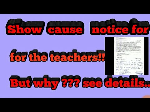 download lagu mp3 mp4 Show Cause Notice To School Teacher Format, download lagu Show Cause Notice To School Teacher Format gratis, unduh video klip Show Cause Notice To School Teacher Format
