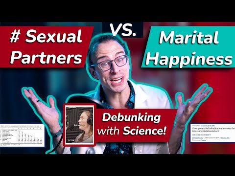 Does having more than 4.8 SEXUAL PARTNERS lead to a LESS HAPPY MARRIAGE?