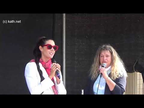 Bernarda beim Marsch für das Leben in Berlin: Ich bin hier und am Leben wegen des JA meiner Eltern!