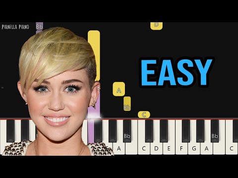 Miley Cyrus - Wrecking Ball | EASY Piano Tutorial by Pianella Piano