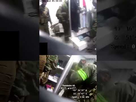 🚨 Veja momento que câmeras corporais flagram militares furtando residência no RJ