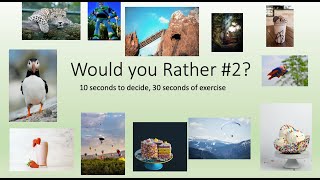 Would You Rather #2? Physical Fitness for Kids - Brain Break