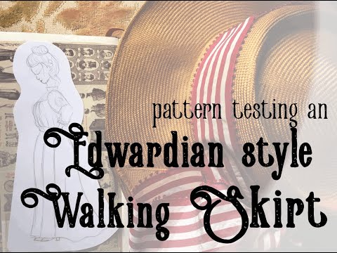 Historybound, destination: the Edwardian era - Sewing an Edwardian style Walking Skirt