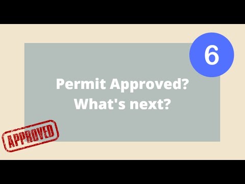 My Building Permit was Approved, What's Next?