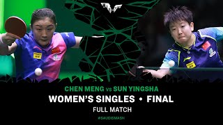 Download lagu FULL MATCH | Chen Meng vs Sun Yingsha | WS F | #SaudiSmash 2024 mp3