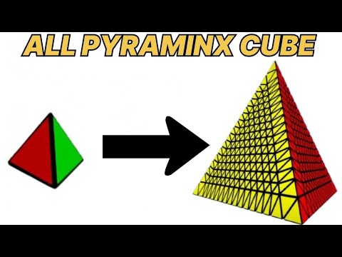 ALL PYRAMINX CUBE FROM 1X1 TO 19X19.