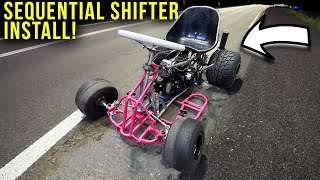 Installing a HUGE 125cc 4 stroke motor in our BUDGET Drift Kart! | Part 6