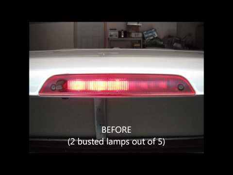 Center High Mount Stop Lamp (Third Brake Light) Incandescent Bulb W5W to SuperBrightLEDs WLED-WHP