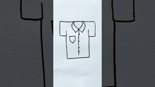 How to Draw a Shirt Step by Step for Kids | Shirt Drawing Easy for Kids | #shorts #viral #shirts