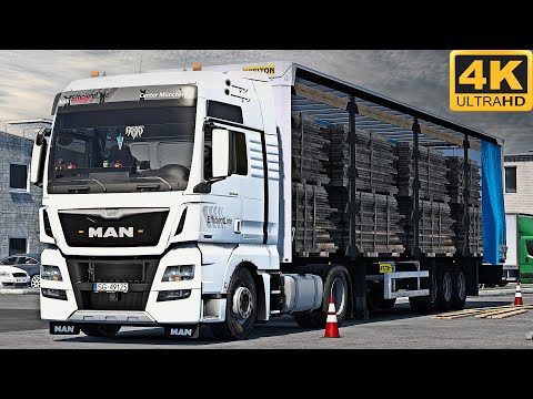 4K | ETS2 1.45 | Promods | Man TGX E6 440 | Mrągowo 🇵🇱 󠁧󠁢󠁳󠁣 - Warszawa 🇵🇱